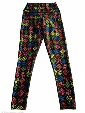 Zumba Z High Waisted Ankle Leggings Size Small